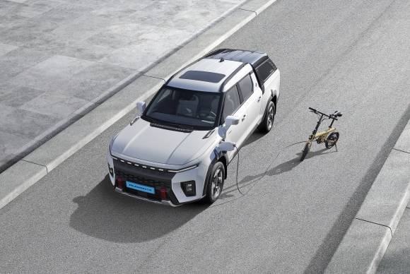 KG모빌리티의 ‘무쏘EV’. KG모빌리티 제공