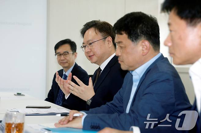 조규홍 보건복지부 장관이 15일 전남 나주시 국립나주병원을 방문해 인사말을 하고 있다. (보건복지부 제공. 재판매 및 DB 금지) 2025.5.15/뉴스1