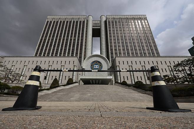 서울 서초구에 위치한 서울중앙지법·서울고등법원 청사의 모습./연합뉴스