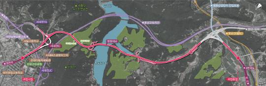 국도 4호선 서대전IC-두계3가 도로확장공사 위치도. 대전시 제공