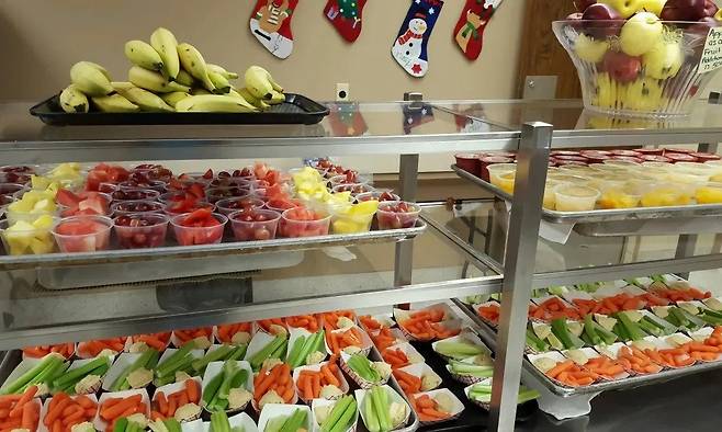 미국 사립학교 급식 수준