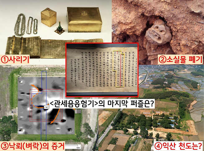 <관세음응험기>에 담긴 4가지 퍼즐 중 3가지는 맞췄다고 할 수 있다. 그러나 <삼국사기>와 <삼국유사> 등 정사에 나오지 않은 ‘무왕의 익산천도’ 퍼즐을 영원히 맞춰지지 않을 가능성도 있다. 획기적인 발굴조사 성과를 기대해 본다.