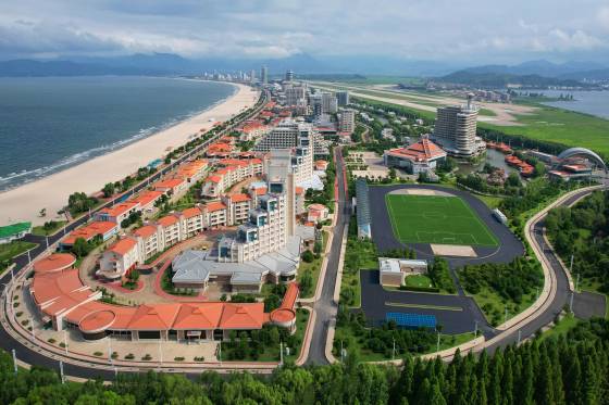 The Wonsan-Kalma Coastal Tourist Zone is pictured in this photo released by North Korea's state-run Korea Central News Agency. [NEWS1]