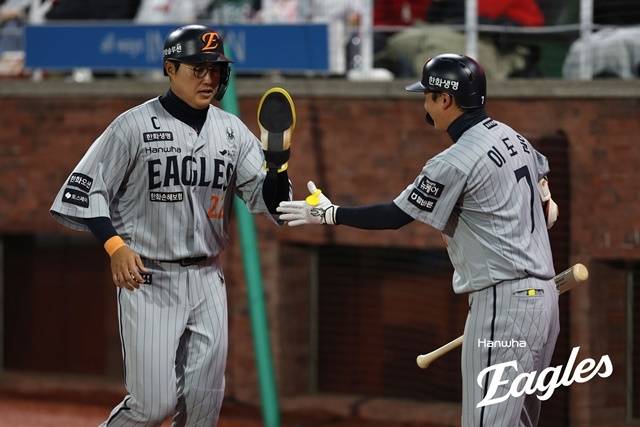 한화 채은성은 20일 울산 NC전에서 결승포를 때려냈다. 사진=한화 제공