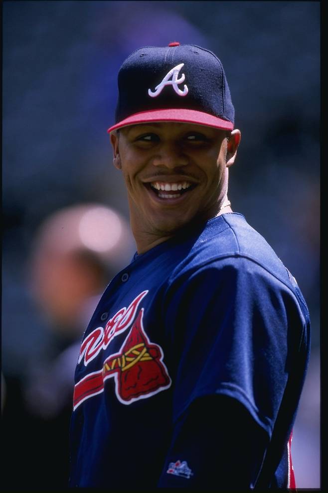 현역 시절 앤드류 존스.  게티이미지코리아