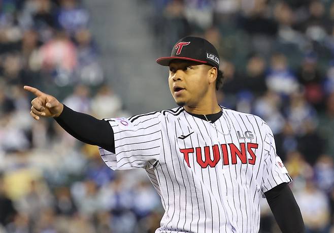 LG 엘리에이저 에르난데스. 연합뉴스