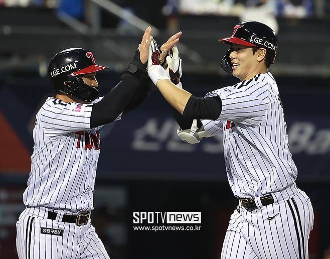 ▲ 박해민 홍창기 ⓒ곽혜미 기자