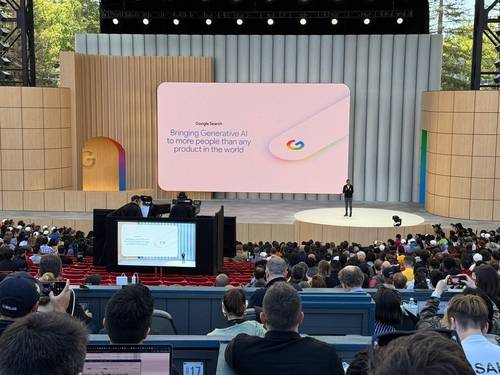 구글 연례 개발자 콘퍼런스 [마운틴뷰［미 캘리포니아주]=연합뉴스]