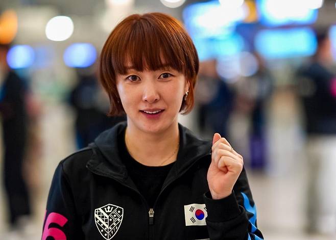 출국 전 도하 세계선수권 출전 각오 밝히는 서효원 [촬영 이동칠]