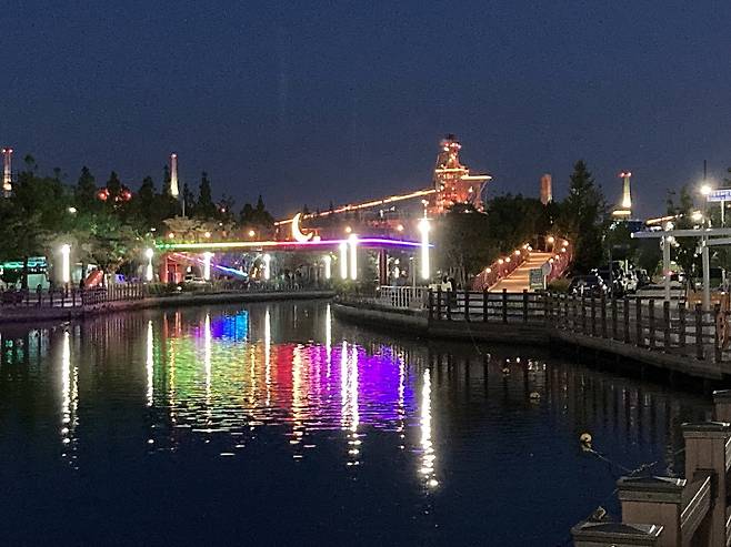 포항 운하 경관조명. / 포항시 제공