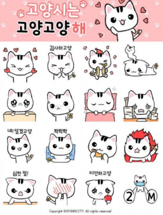 고양시의 상징이었던 ‘고양고양이’의 이모티콘. (사진=고양시)