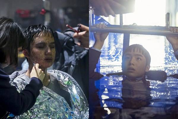 문우진의 '검은 수녀들' 비하인드 컷 / 사진=NEW