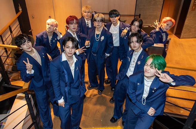 서울 CJ ENM 사옥에서 엠넷 음악방송 '엠카운트다운' 촬영 직후 만난 그룹 JO1./ 조인원 기자