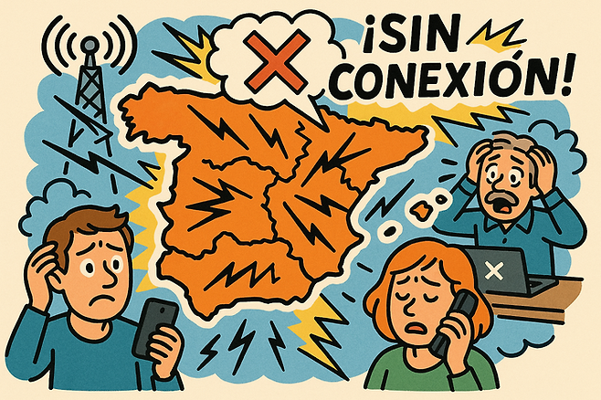 스페인 통신장애사태(챗GPT 제작)