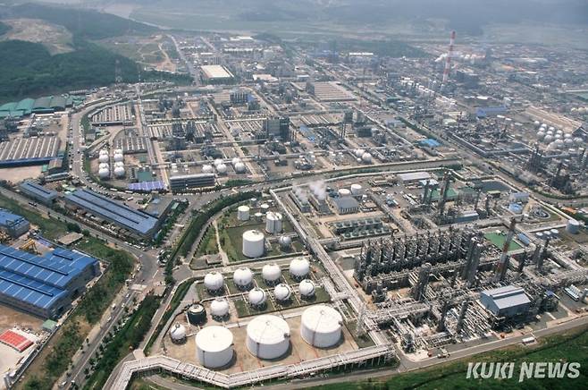 서산 대산석유화학단지 전경.