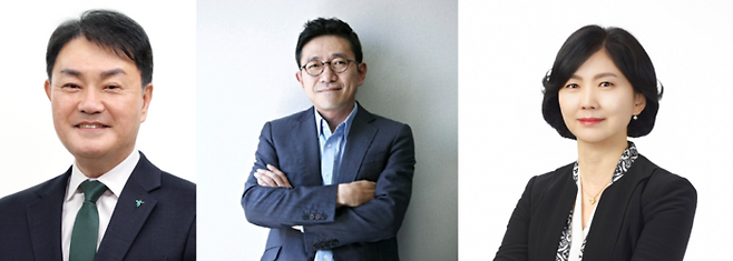 성영수 하나카드 사장, 진성원 우리카드 사장, 이민경 NH농협카드 사장