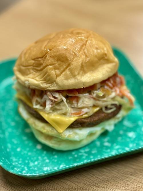 수원 꼬미분식의 옛날식 햄버거