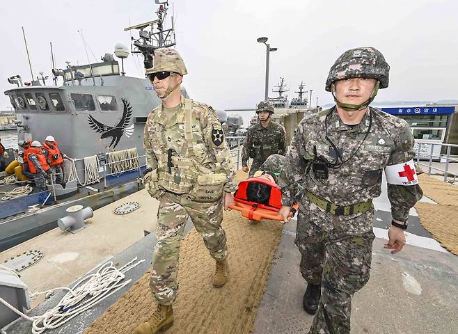 한미 연합·합동 의무지원 훈련 [한미연합군사령부 제공]