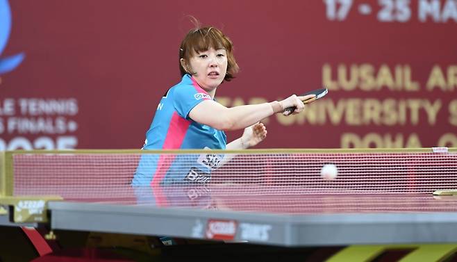 탁구국가대표팀 최고참 서효원은 카타르 도하 2025세계탁구선수권대회 개막을 앞두고 국가대표 은퇴를 예고했다. 20일(한국시간) 레아 라코바츠(크로아티아)와 여자단식 32강에서 게임스코어 2-4로 패해 탈락한 그는 “마지막까지 후회없이 뛰었다”고 은퇴 소감을 밝혔다. 사진제공│대한탁구협회