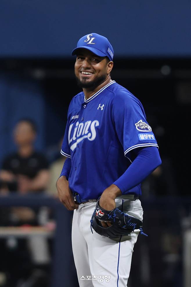 삼성 데니 레예스. 삼성 라이온즈 제공