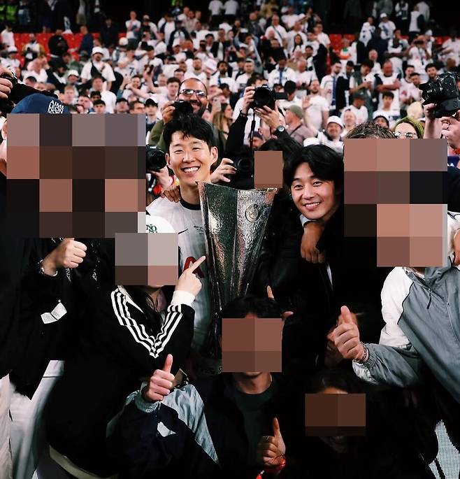 ▲ 손흥민, 박서준. 출처| 손흥민 SNS