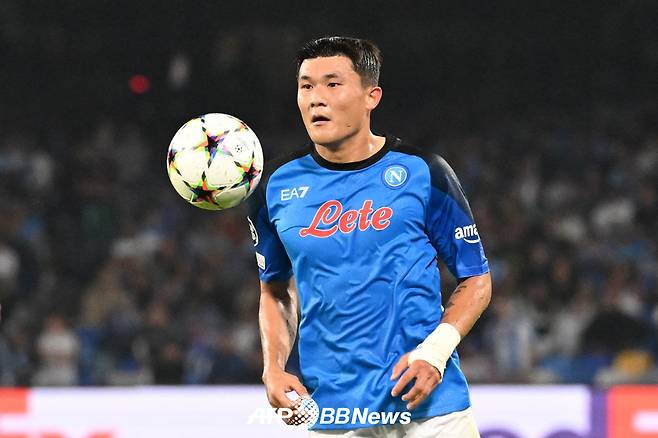 이탈리아 세리에A 나폴리 시절 김민재의 모습. /AFPBBNews=뉴스1