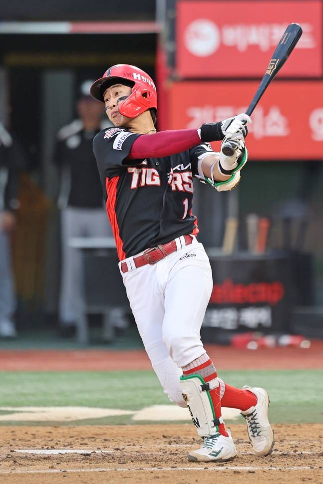 3안타를 친 박찬호. /사진=KIA 타이거즈