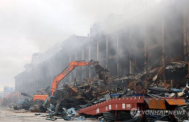 금호타이어 화재 [연합뉴스 자료사진]