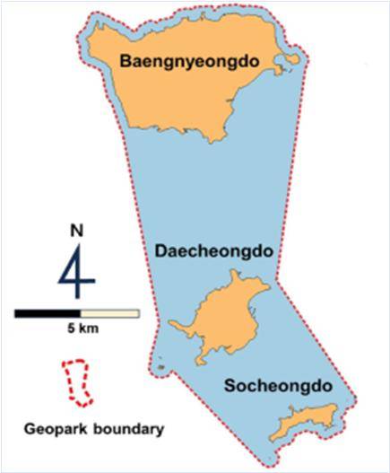 세계지질공원 지정을 신청한 백령·대청·소청도와 주변 해역 [인천시 제공. 재판매 및 DB 금지]