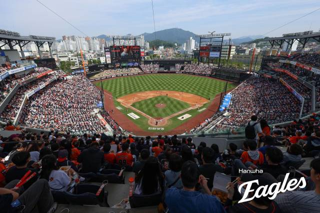 18일 SSG전 대전한화생명볼파크 전경. 한화이글스 제공