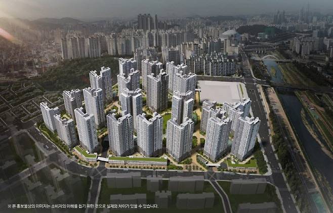 철산자이 더 헤리티지 조감도. (사진=GS건설)