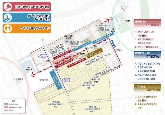 서울 강서구 화곡동 화곡중앙시장 도시재생 조성도 / 자료 = 서울시
