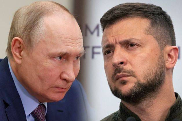 블라디미르 푸틴(왼쪽) 러시아 대통령과 볼로디미르 젤렌스키 우크라이나 대통령. ⓒ 뉴시스