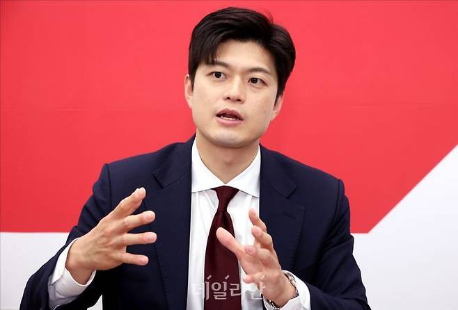 김용태 국민의힘 비상대책위원장이 22일 오후 국회에서 데일리안과 인터뷰를 하고 있다. ⓒ데일리안 홍금표 기자