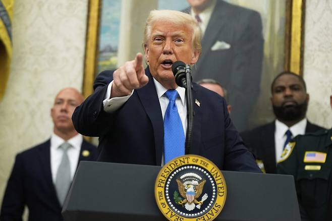 도널드 트럼프 미국 대통령. AP 뉴시스