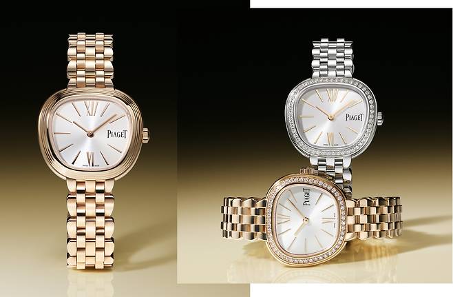 골드와 스틸, 다이아몬드를 사용해 다양한 버전으로 선보이는 식스티 워치. 사진 피아제