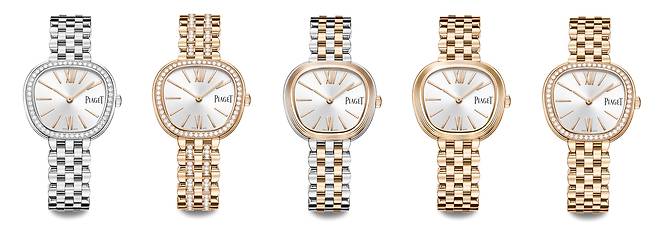 사다리꼴 형태 트라페즈 케이스가 특징인 피아제 식스티는 1960년대 미학을 현대적으로 재해석했다. 사진 피아제