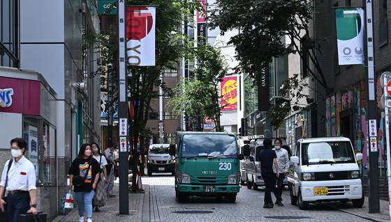 일본 도쿄 도심 긴자 거리. 중앙포토
