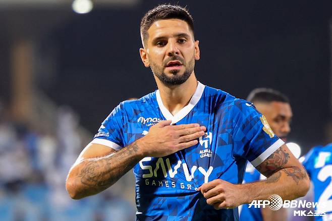 알 힐랄에서 활약 중인 잉글랜드 프리미어리그 출신 스트라이커 알렉산다르 미트로비치. 사진=AFPBBNews=News1