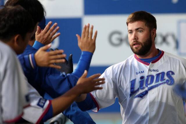 삼성 라이온즈 시절 다린 러프./삼성 라이온즈