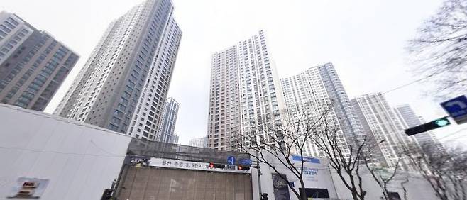 철산자이 더 헤리티지 완공된 모습.[네이버지도 거리뷰 캡처]