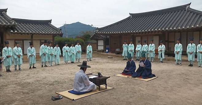 [거창=뉴시스] 거창군 동계종택 의리대가 동계종가 운영 (사진=거창군 제공) 2025. 05. 23. photo@newsis.com  *재판매 및 DB 금지