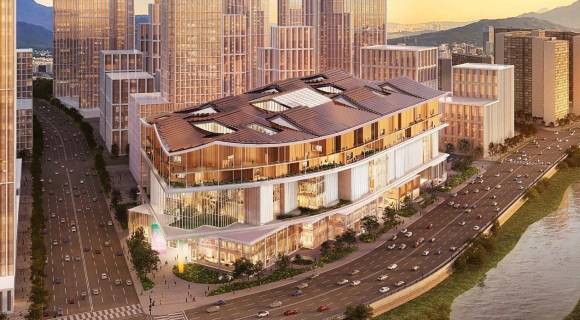 옛 전방·일신방직 부지에 들어설 복합쇼핑몰 ‘더현대 광주’ 조감도. 광주광역시 제공