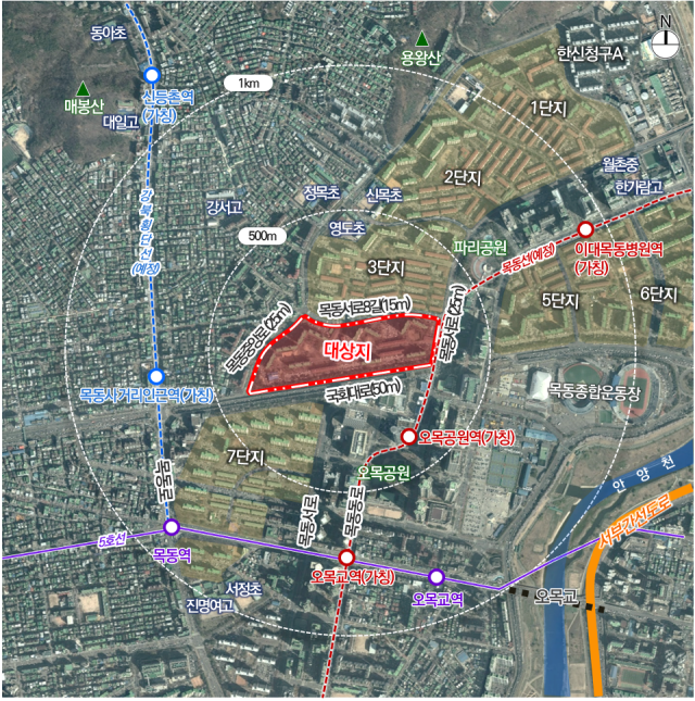 목동 4단지 위치도. 자료 제공=서울시