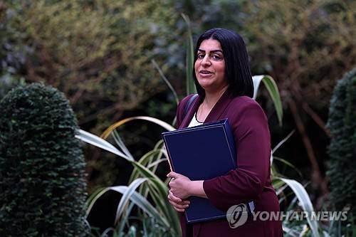 샤바나 마무드 영국 법무장관 [EPA 연합뉴스 자료사진. 재판매 및 DB 금지]