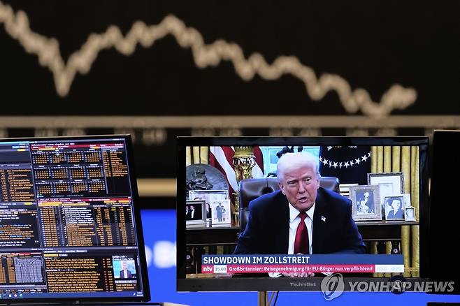독일 프랑크푸르트 증권거래소 [AP 연합뉴스 자료사진. 재판매 및 DB 금지]