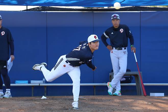 두산 곽빈.(두산 베어스 제공)
