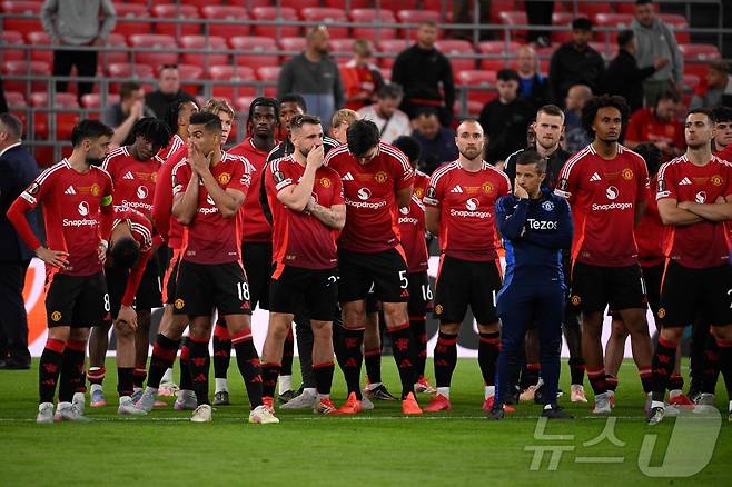 맨체스터 유나이티드 선수단. ⓒ AFP=뉴스1