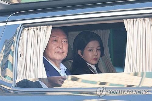 윤석열 전 대통령과 김건희 여사.  연합뉴스