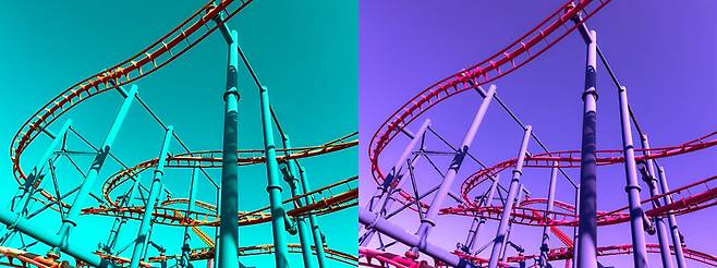 색감에 따라 사진은 느낌이 달라진다. 김성주 제공